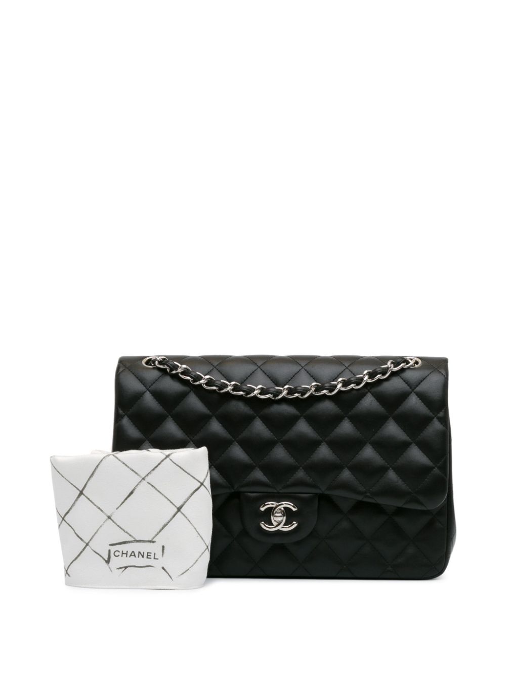 CHANEL 2014 Jumbo Classic Lambskin Double Flap shoulder bag Women