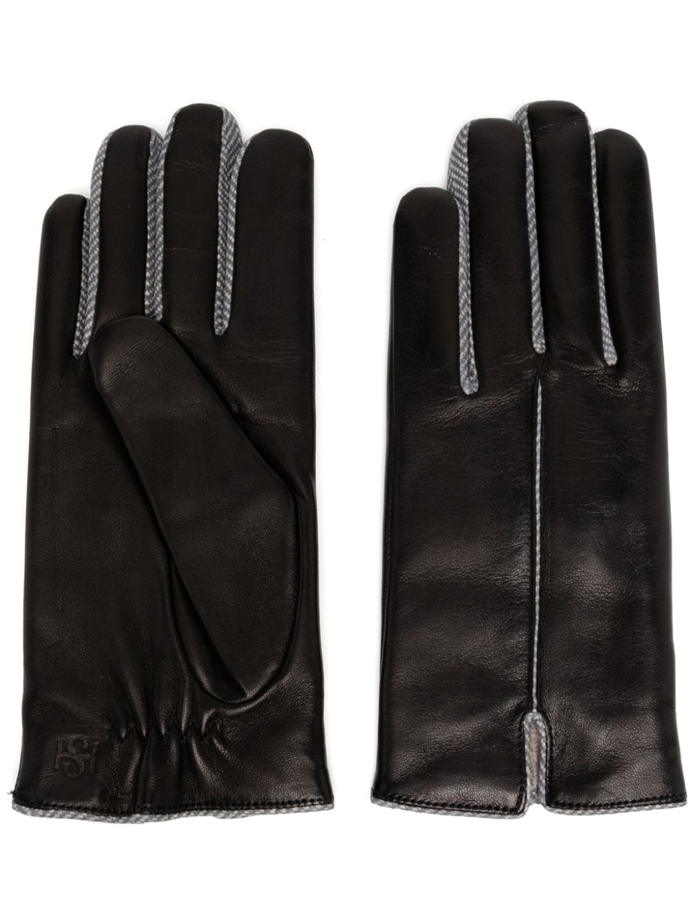 statement herringbone gloves