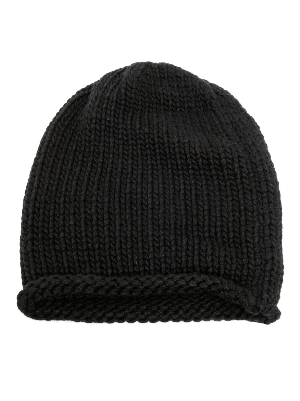 rolled trim beanie