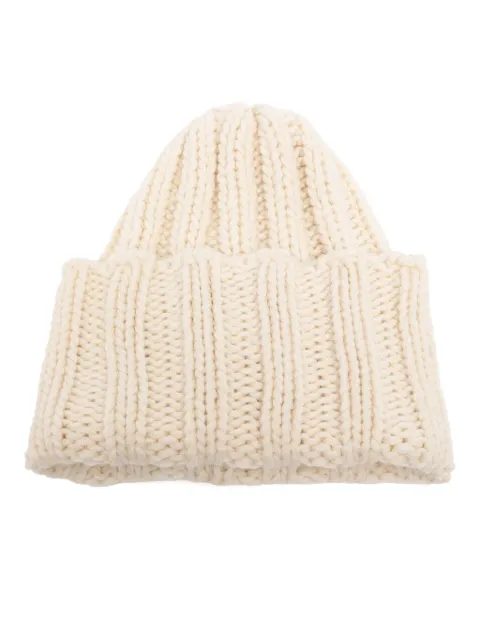 Inverni Hats gorro tejido de canalé con dobladillo vuelto
