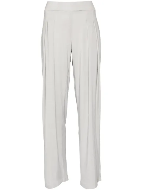 Norma Kamali pleated straight trousers