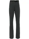 Norma Kamali high-waisted boot-cut trousers - Grey