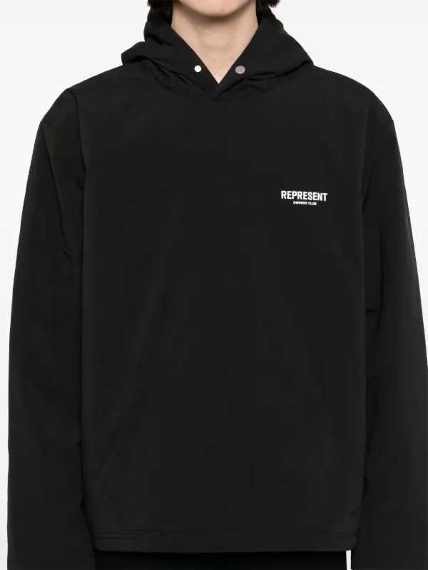 Represent Owners Club Hooded Jacket | Black | FARFETCH