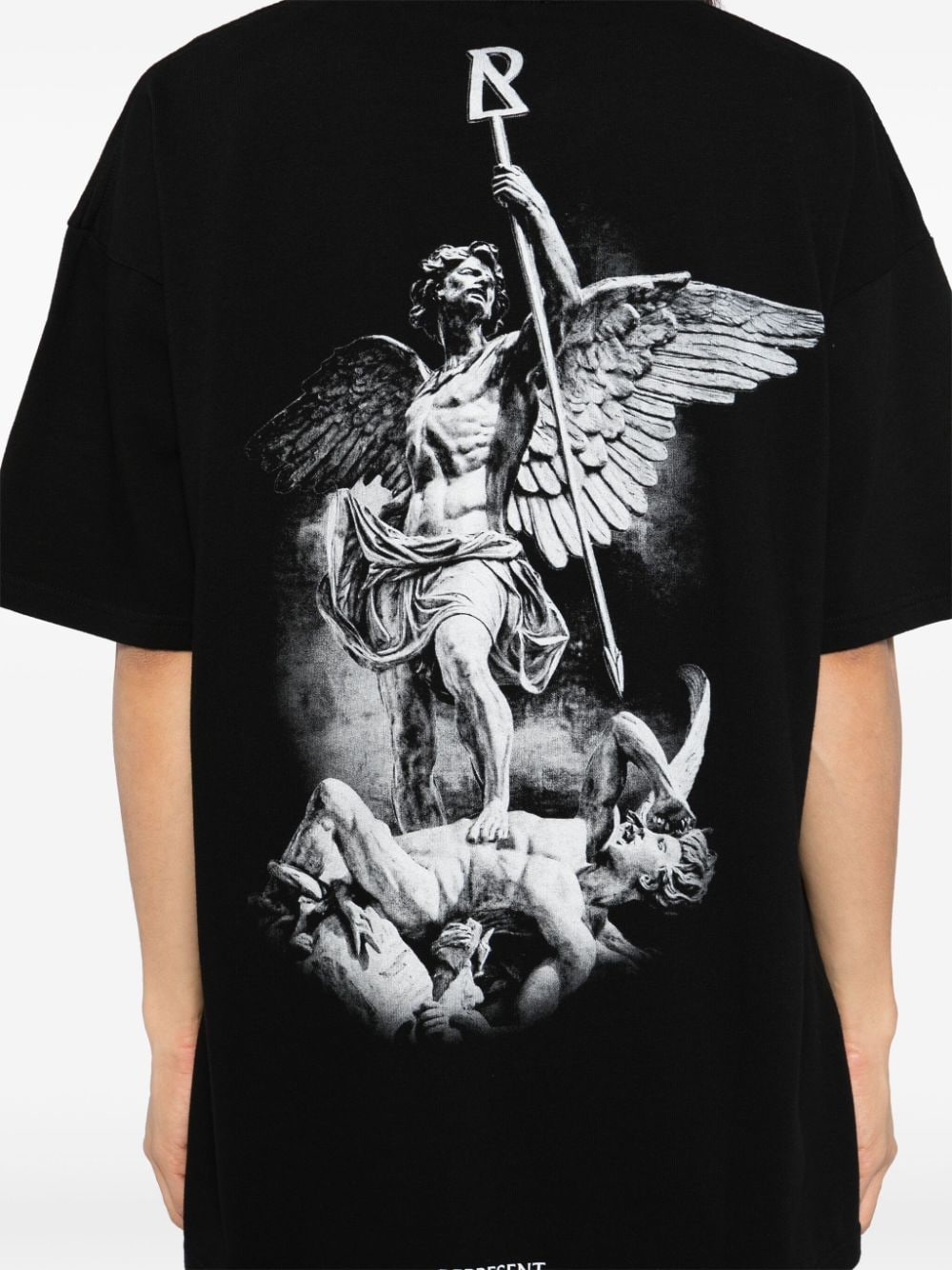 Shop Represent St Michael T-shirt In Black