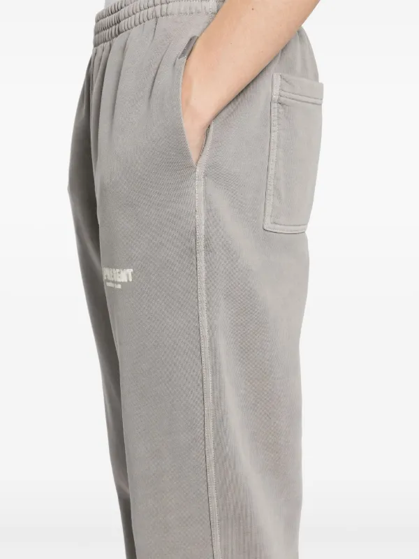 Represent Logo Print Sweatpants Grey FARFETCH CA