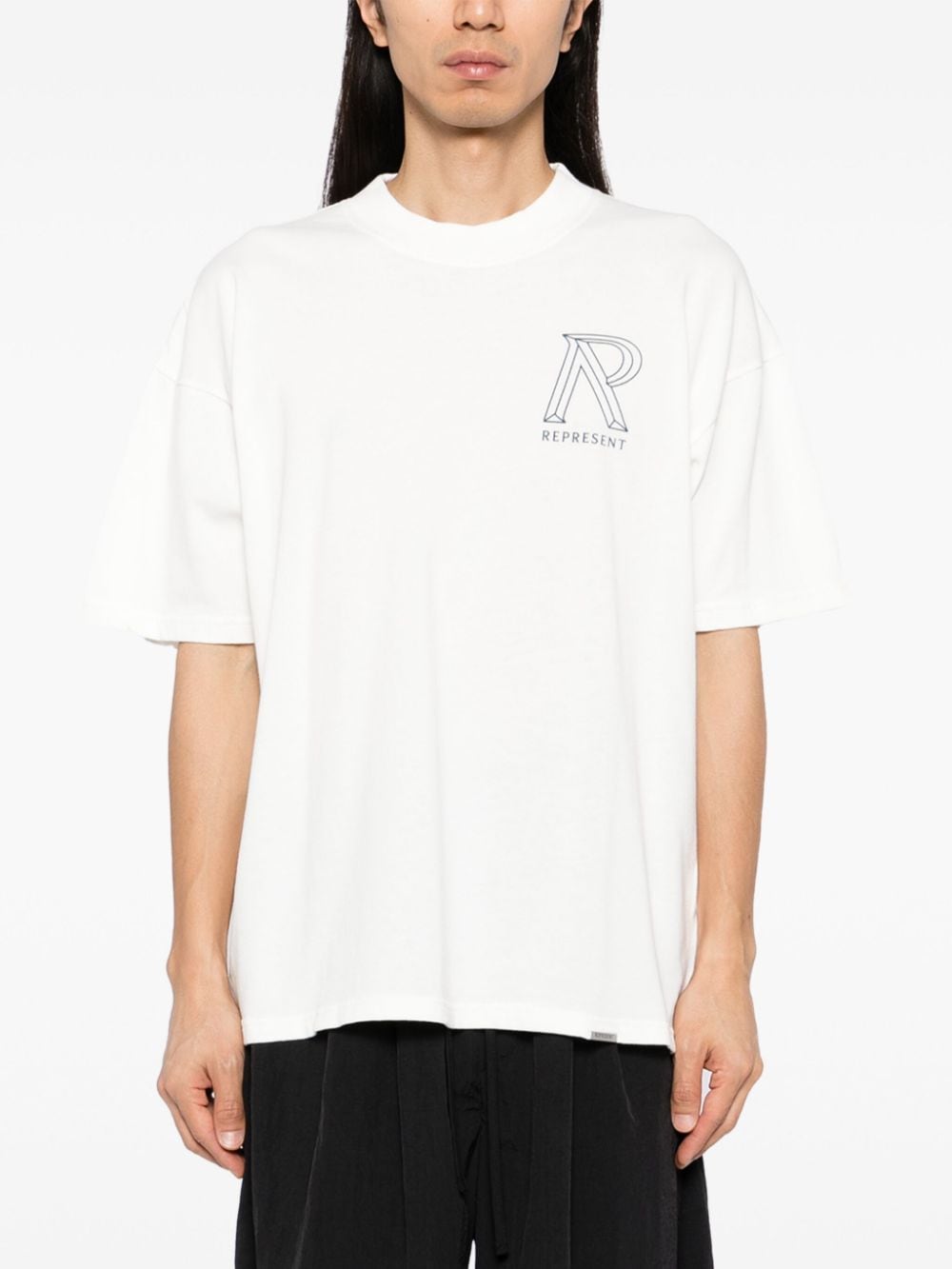 Shop Represent St Michael T-shirt In White