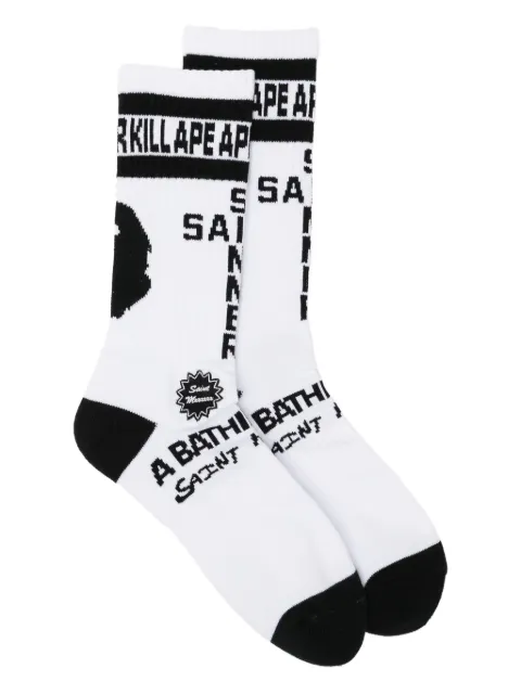 SAINT MXXXXXX X Bape socks