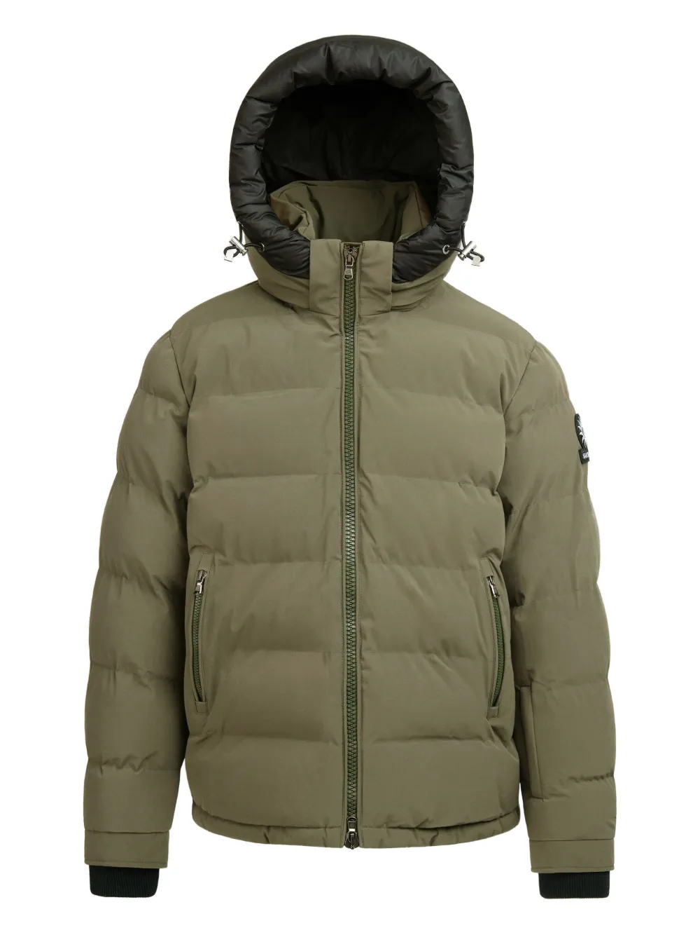 SANDBANKS キルティング フーデッドジャケット - グリーン SANDBANKS キルティング フーデッドジャケット - グリーン
