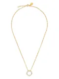 V JEWELLERY circle-pendant necklace - Gold