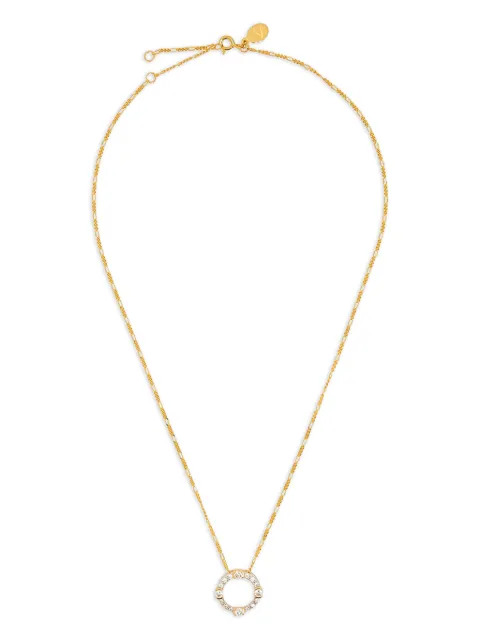 V JEWELLERY collier Luna en or 18ct à pendentif
