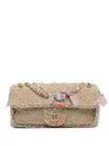 CHANEL Pre-Owned 2009-2010 CC Straw Country Flap shoulder bag - Brown
