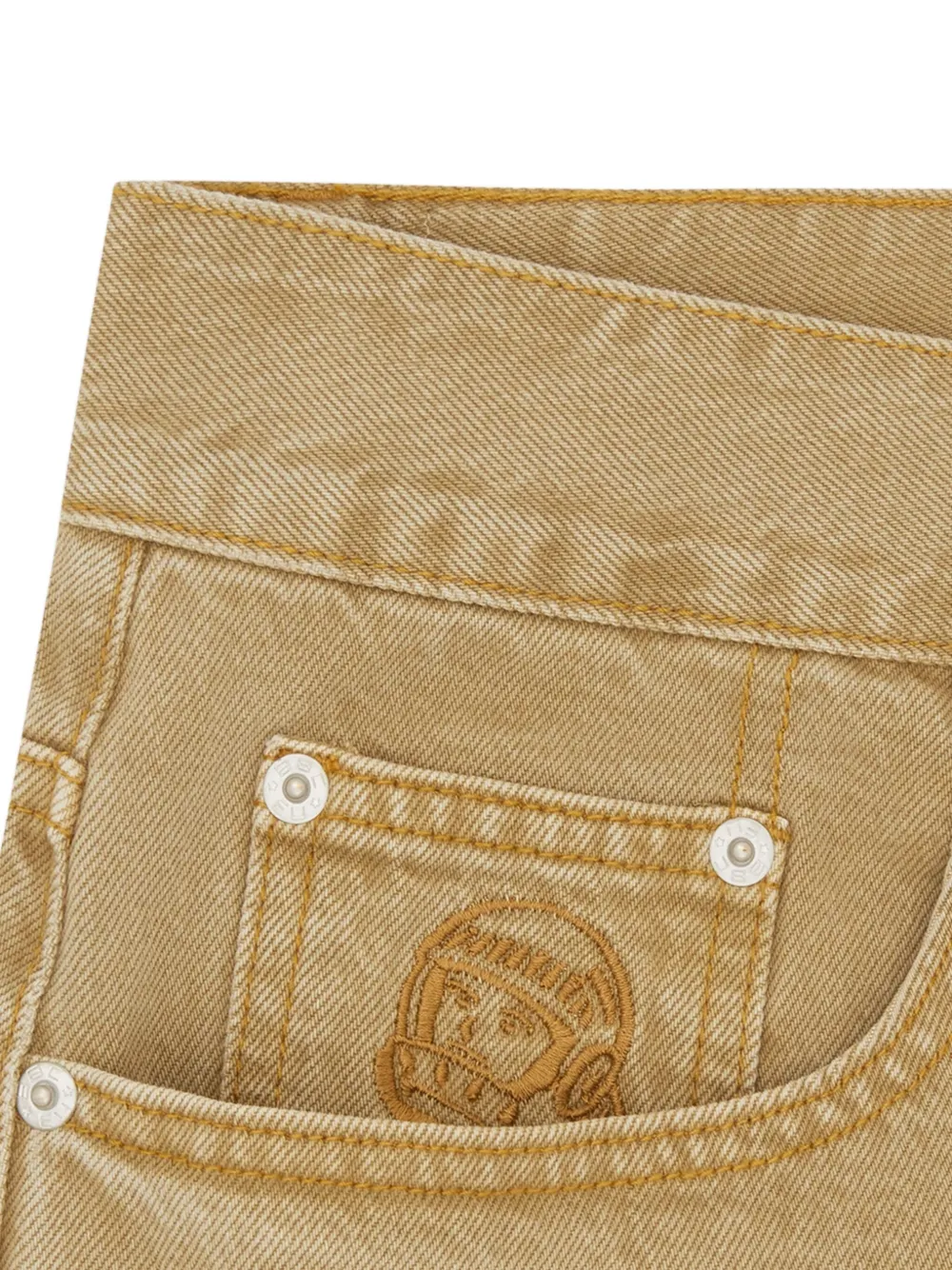 Billionaire Boys Club Jeans met diamanten en dollars print Bruin