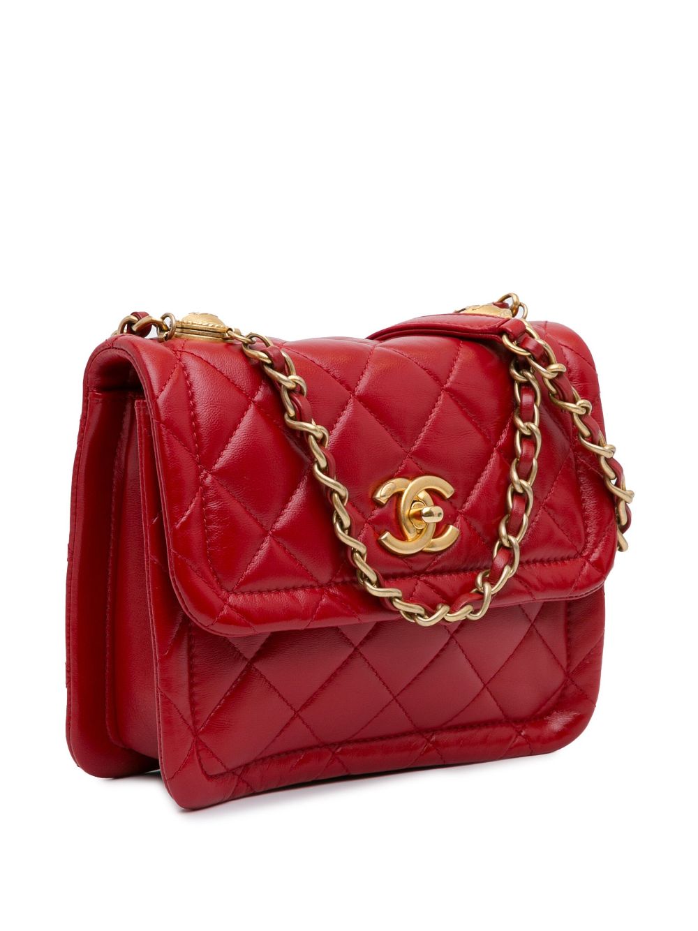 Cheap HOT SALE CHANEL 2020 Mini Quilted Lambskin Soft Square Flap satchel Women