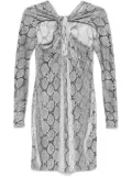 Coperni lurex snake-print mini dress - Grey