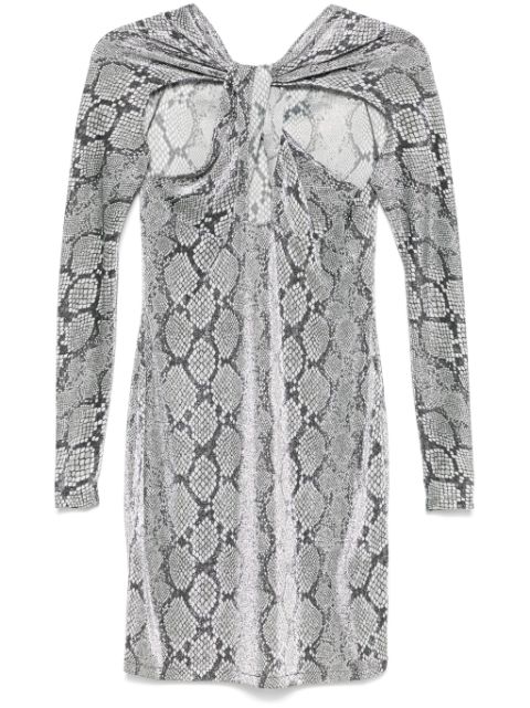 Coperni lurex snake-print mini dress Women