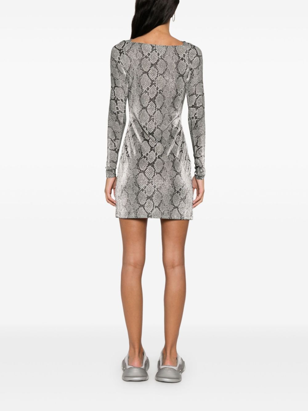 Affordable Coperni lurex snake-print mini dress Women