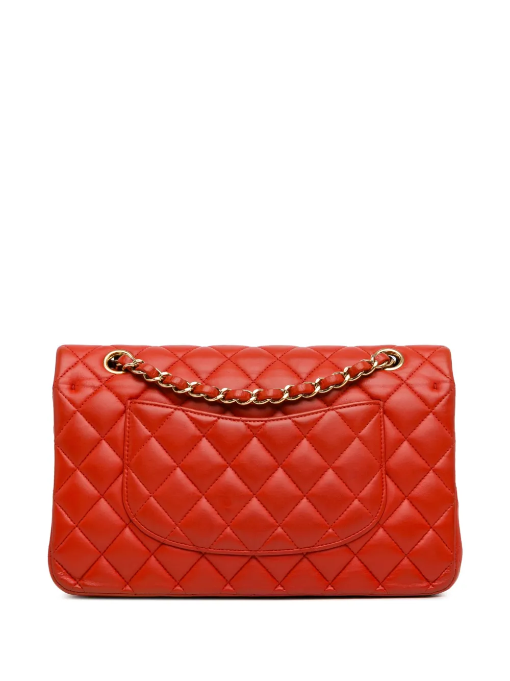 CHANEL Pre-Owned 2017-2018 Medium Classic Lambskin Double Flap shoulder bag - Rood