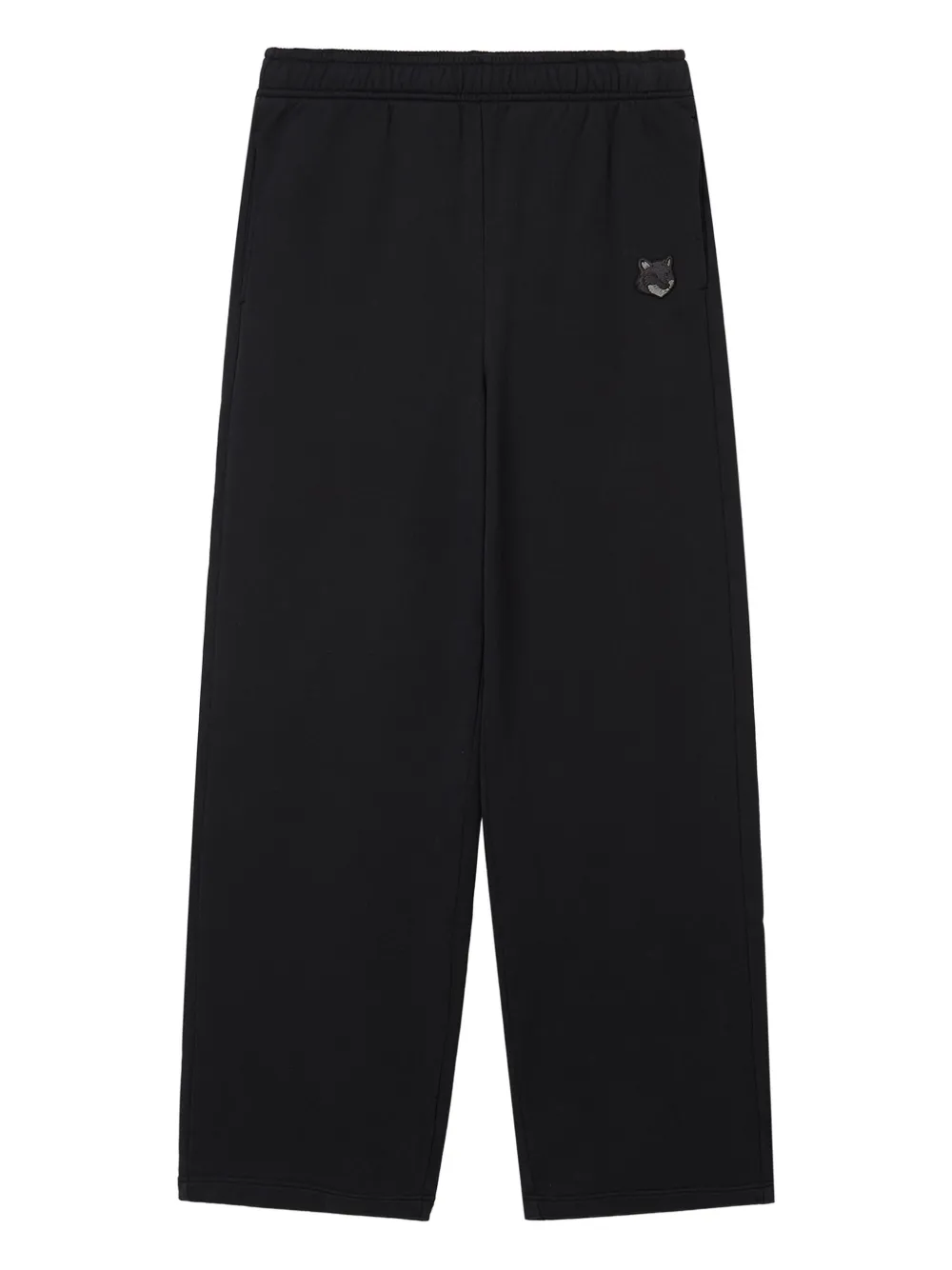 Maison Kitsuné Trainingsbroek met vossenpatch Zwart