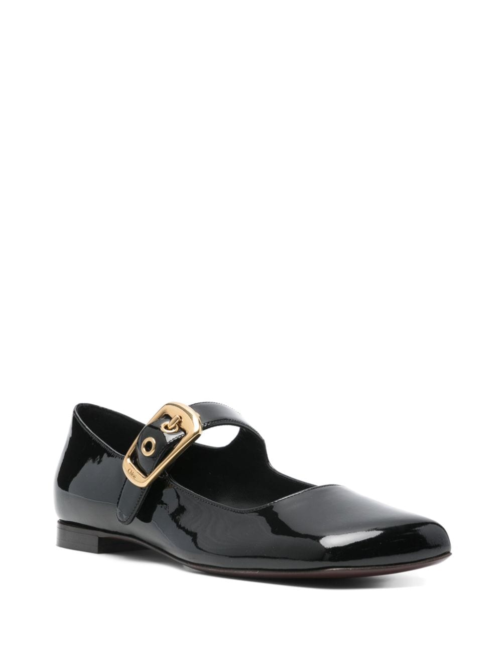 Chloé buckled ballet flats - Zwart