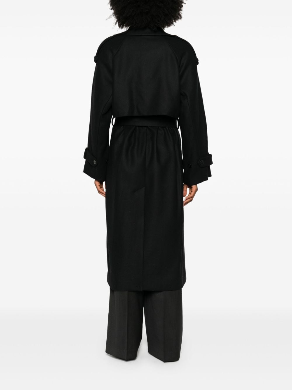 Shop Ivy & Oak Caroline Ann Trench Coat In Black