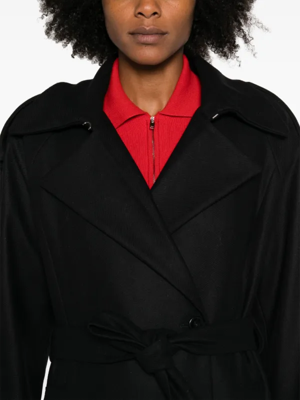 IVY OAK Caroline Ann Trench Coat | Black | FARFETCH