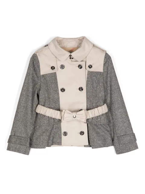 Burberry Kids patchwork design blazer