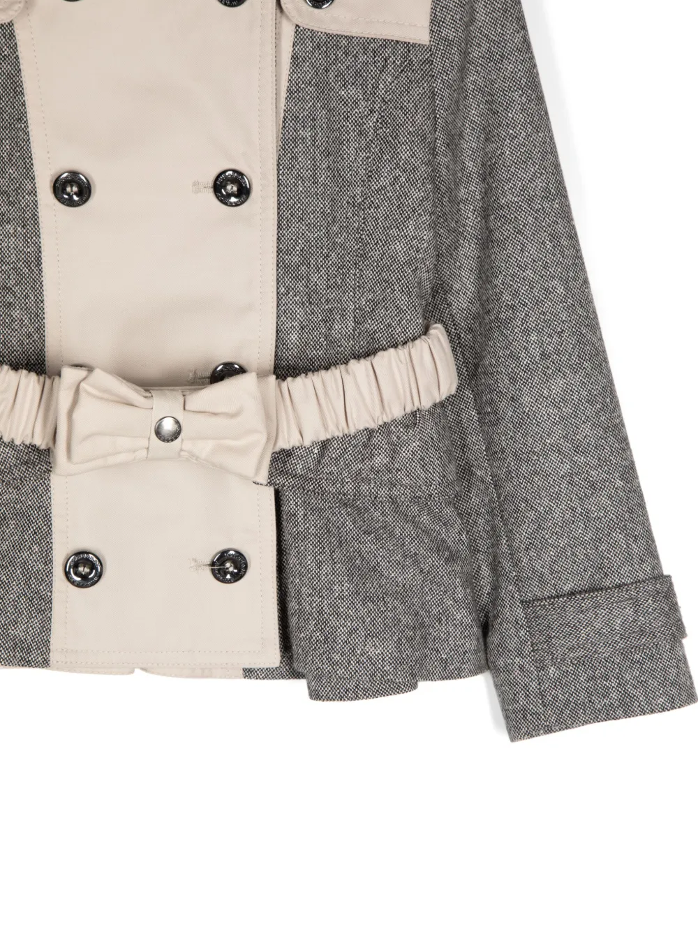 Burberry Kids Blazer met patchwork Grijs