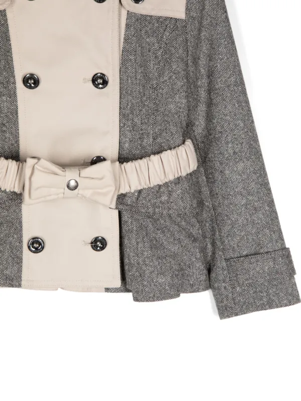 Burberry Kids パッチワーク ジャケット | グレー | FARFETCH JP