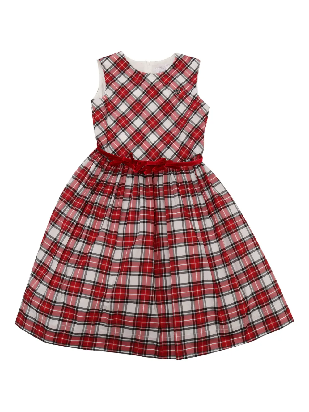 Monnalisa Tartan jurk Rood