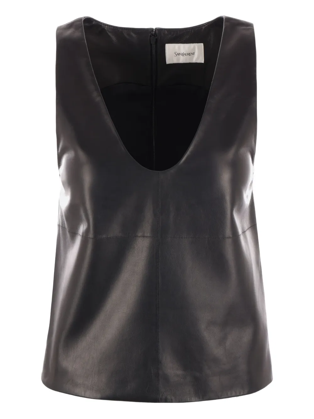 Saint Laurent leather top | Black | Image 1