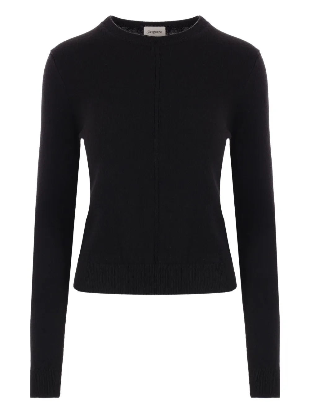 Saint Laurent openwork cashmere sweater | Black | Image 1