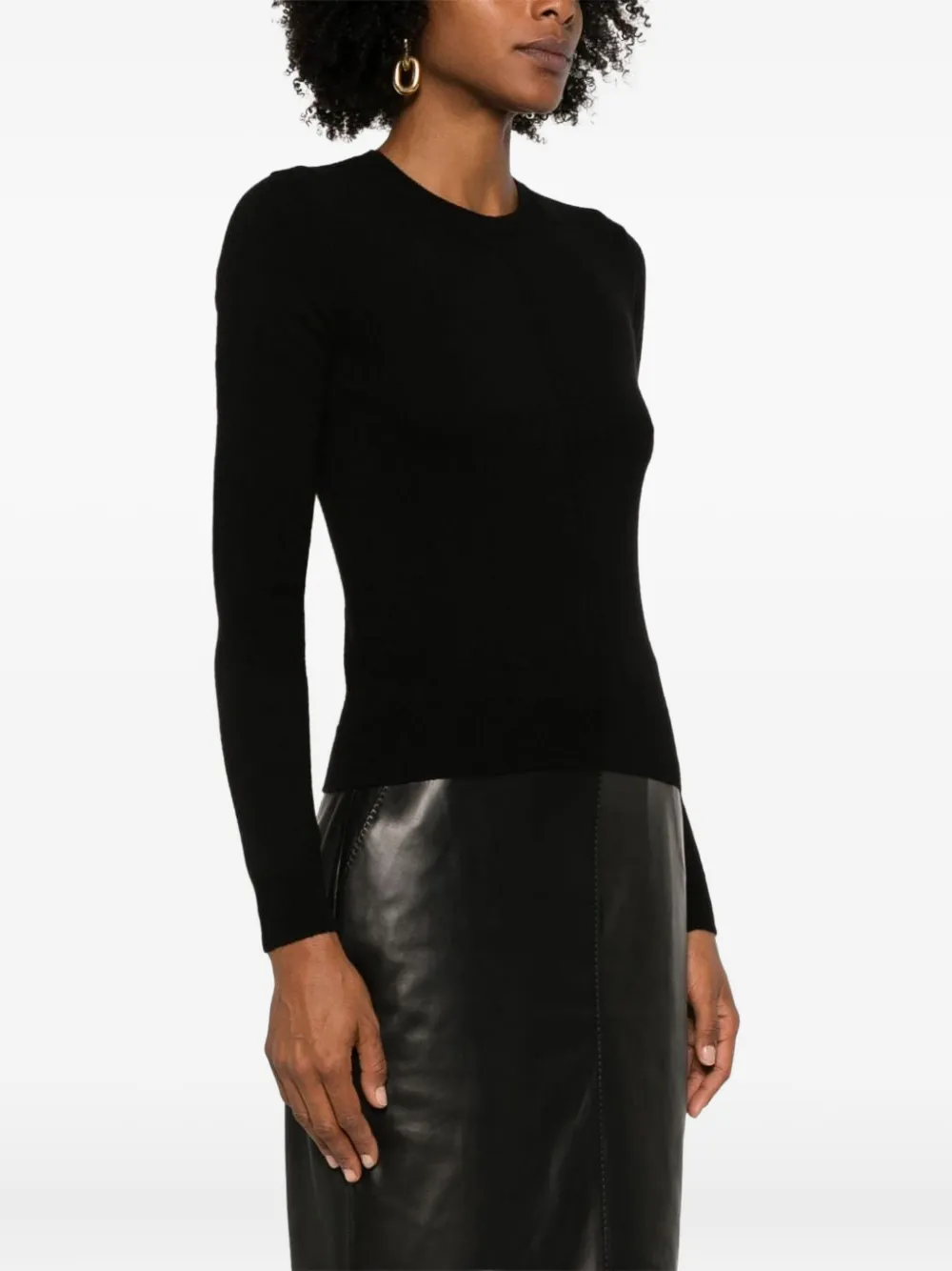  Saint Laurent Jersey Con Diseño Calado - Negro 