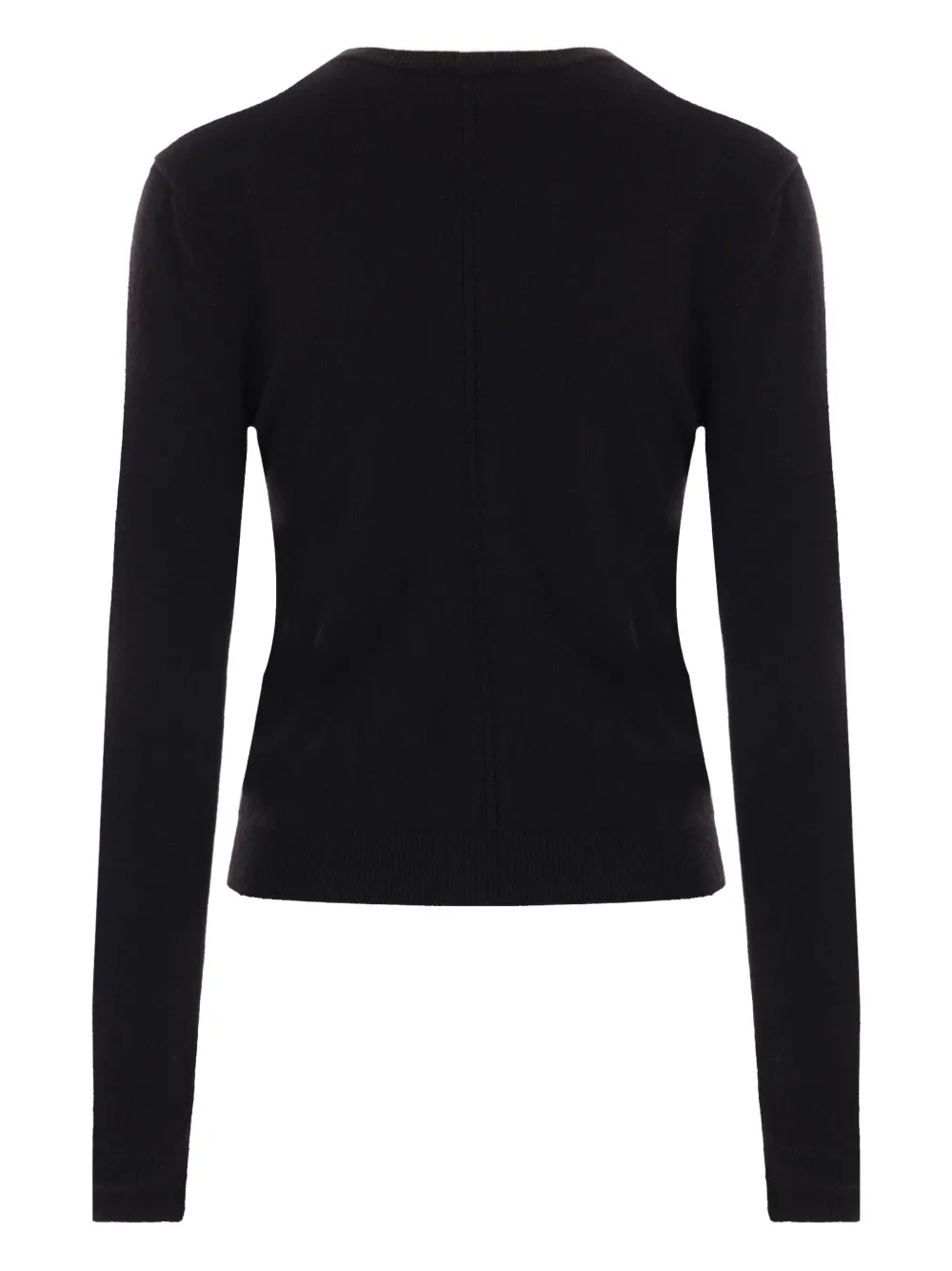 Saint Laurent Openwork Cashmere Sweater | Black | FARFETCH