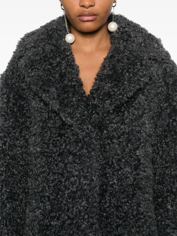 STAND STUDIO Camille Cocoon Coat | Grey | FARFETCH