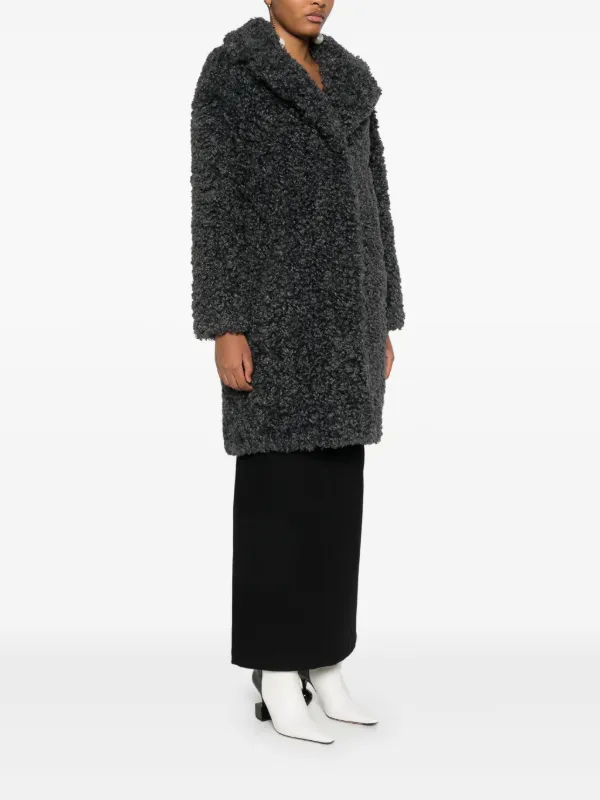 STAND STUDIO Camille Cocoon Coat | Grey | FARFETCH