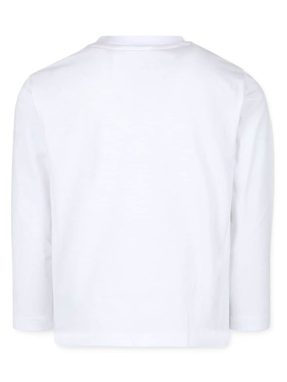 Shop Hugo Logo-print Sweatshirt In White