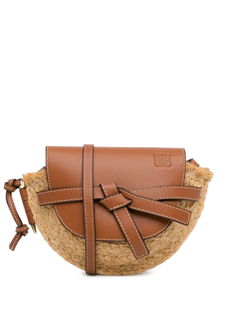 2018 Mini Raffia Gate crossbody bag