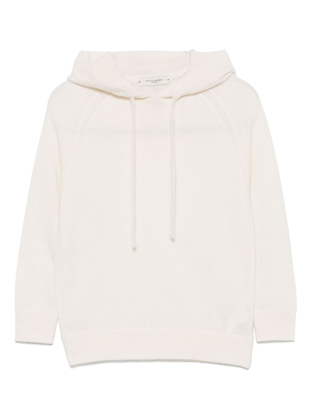 Paolo Pecora Kids wool hoodie - White