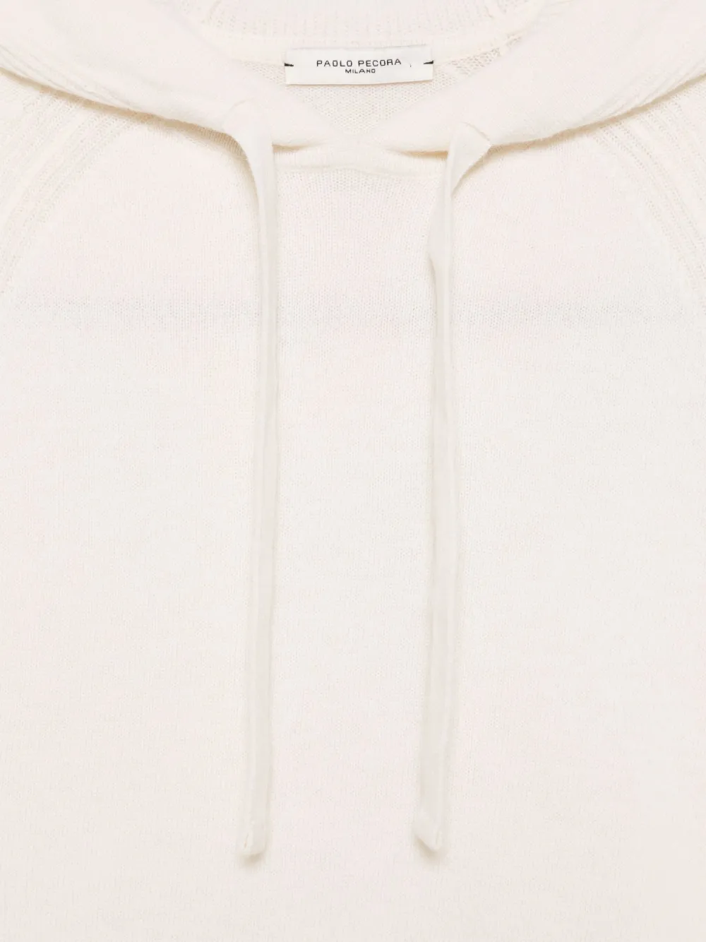 Paolo Pecora Kids Wollen hoodie Wit