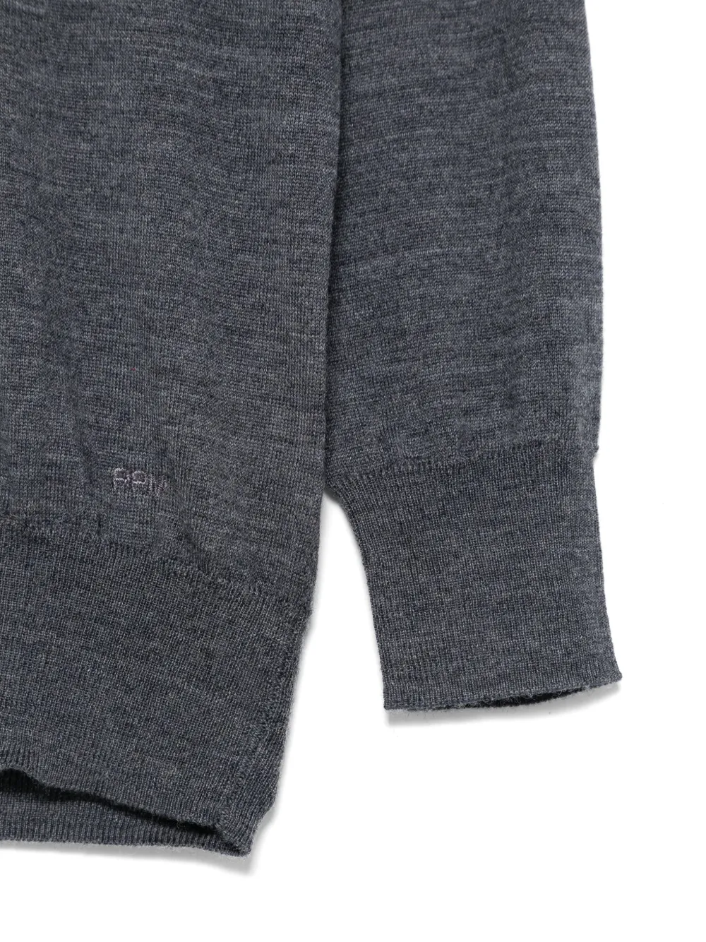 Paolo Pecora Kids Trui met geborduurd logo Grijs