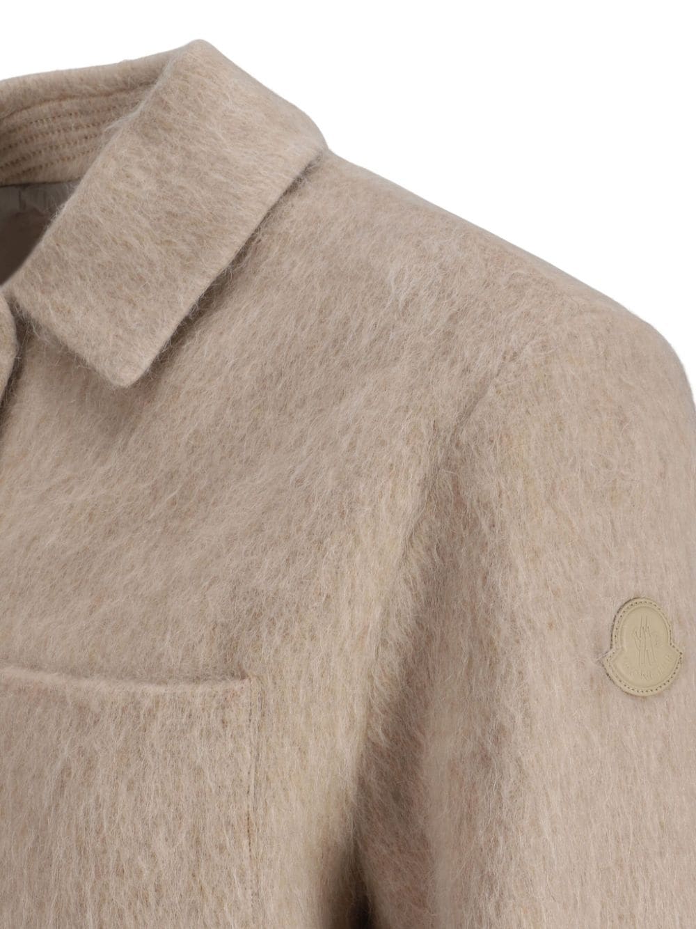 Shop Moncler Logo-appliqué Jacket In Neutrals