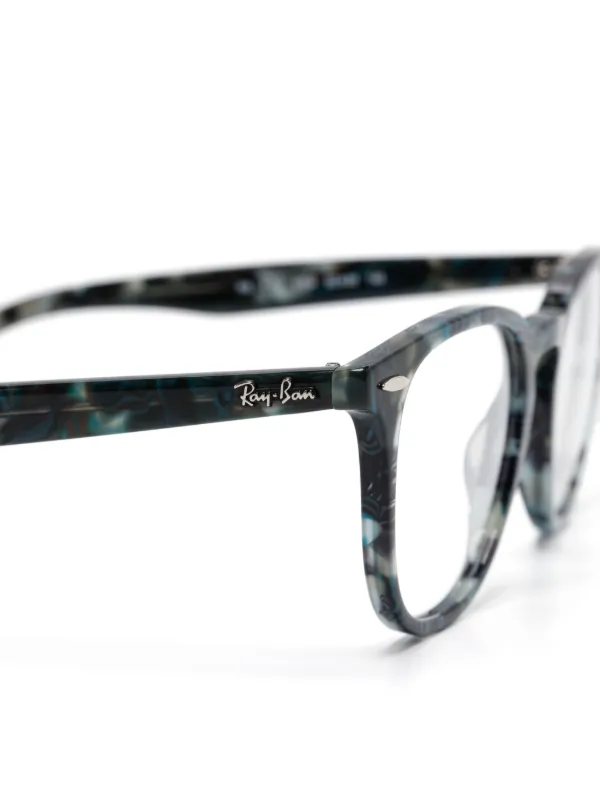 Ray-Ban スクエア眼鏡フレーム | ブラック | FARFETCH JP