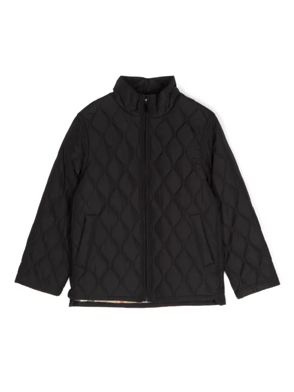 BURBERRY CHILDREN キルティングジャケット Burberry Kids キルティング パデッドジャケット | ブラック
