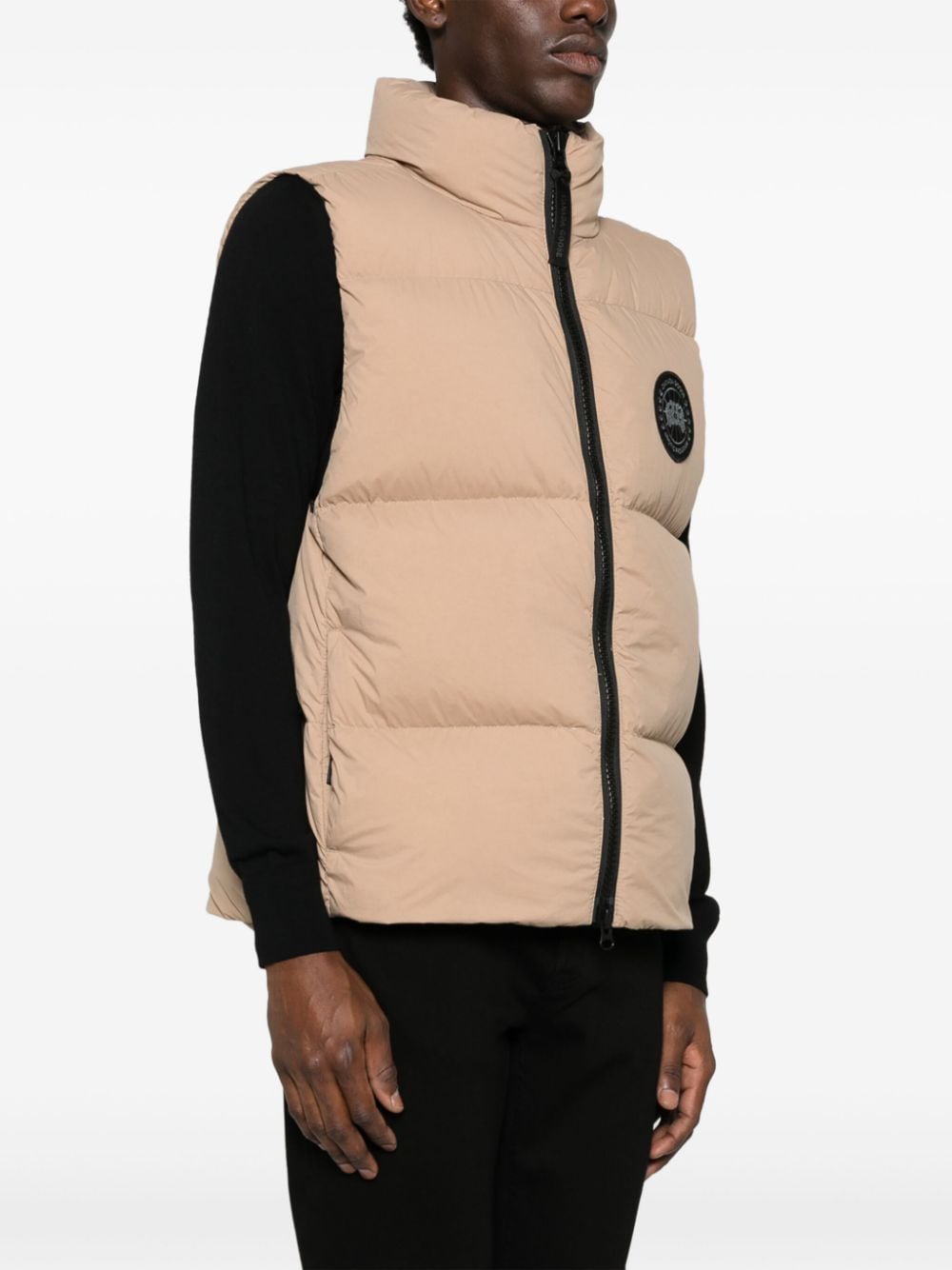 Shop Canada Goose Lawrence Puffer Gilet In Neutrals