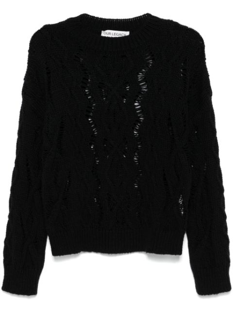 OUR LEGACY cable-knit sweater Women