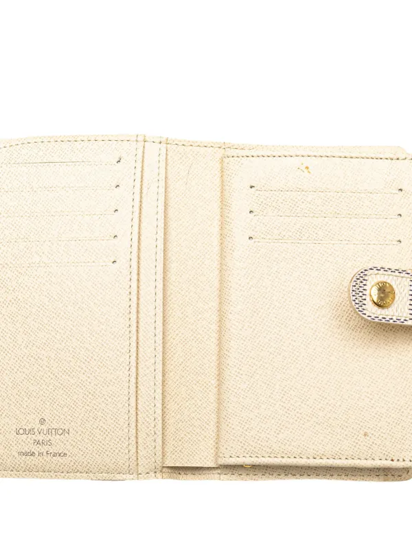 Louis Vuitton Pre Owned 2006 Damier Azur French Purse Wallet Small Wallets White FARFETCH IE