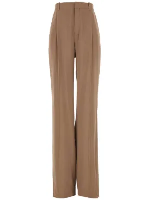 パンツ Saint Laurent FW24 Black silk pant (811445Y7I21 1000) SAINT LAURENT Black Silk Pant (Saint Laurent/パンツ