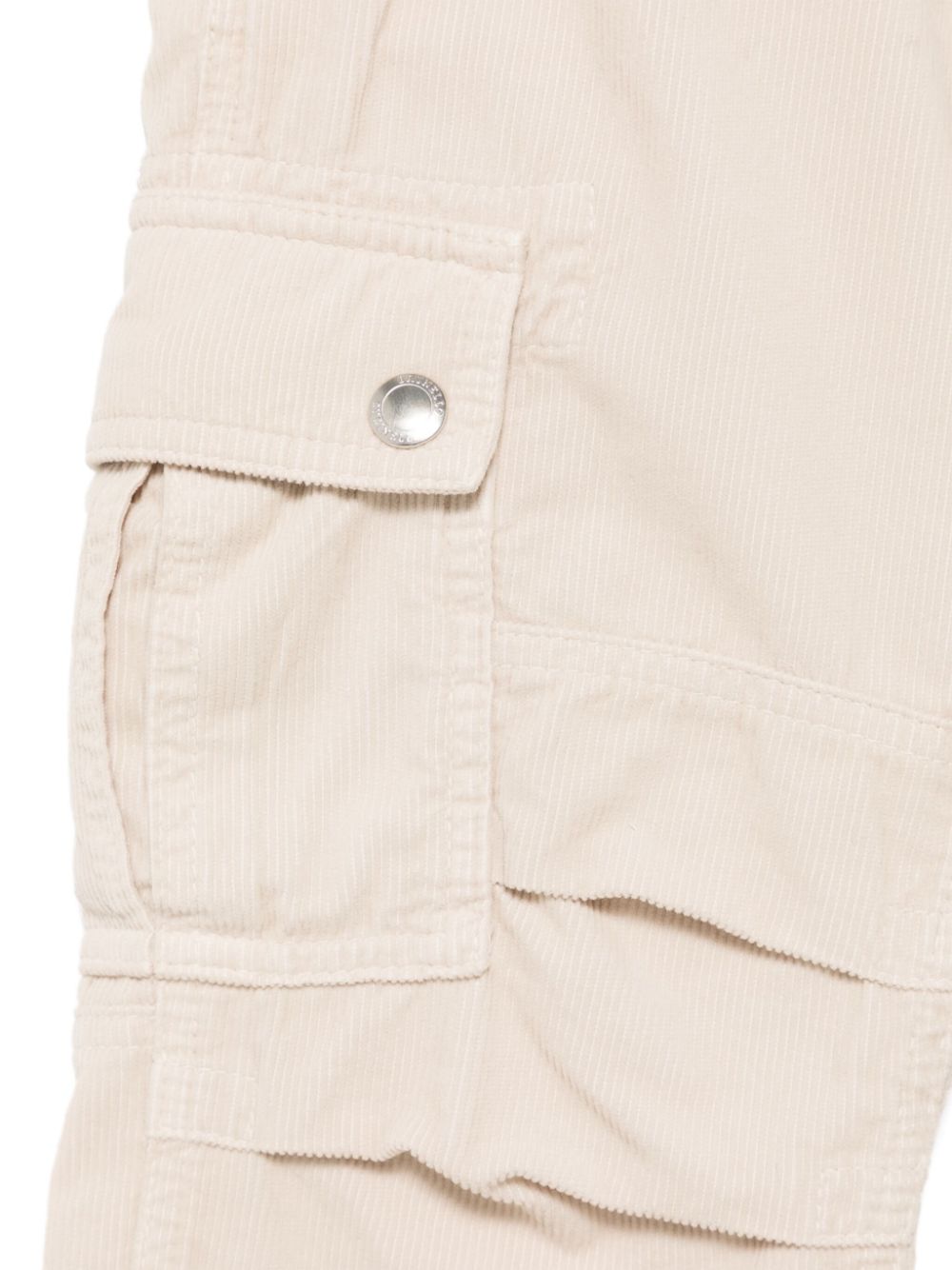 Brunello Cucinelli Kids Ribfluwelen broek Beige