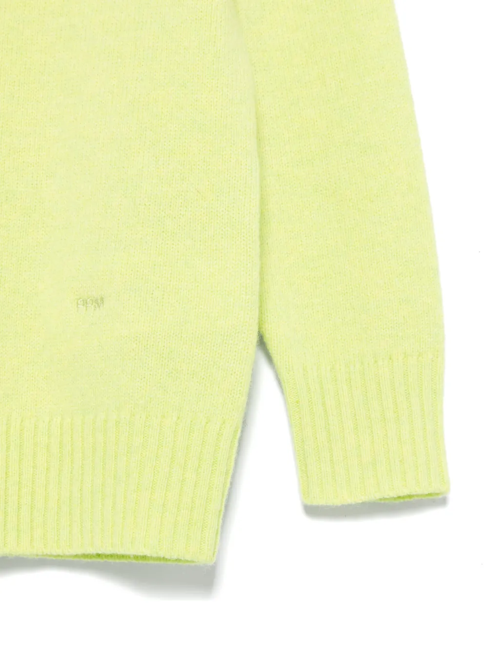 Paolo Pecora Kids Trui met geborduurd logo Groen