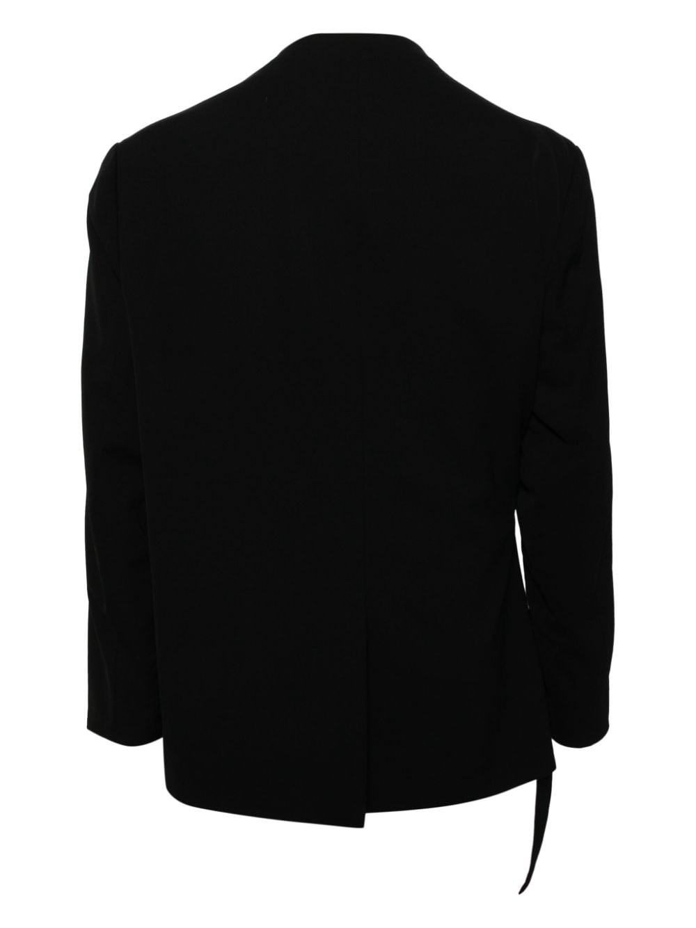 Attachment Wollen blazer met V-hals - Zwart